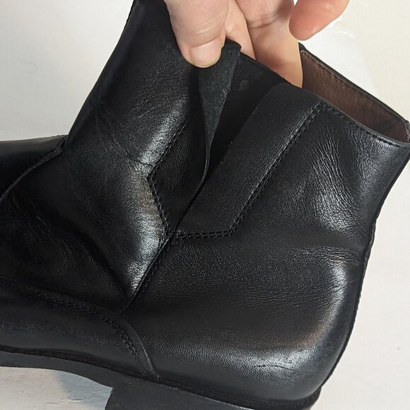 Johnston & Murphy Men’s Boots Black Square Toe Chelsea Side Zip Size 10.5 - Picture 5 of 9